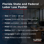 Florida labor law poster specifications.