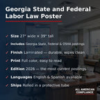 Georgia labor law poster specifications.