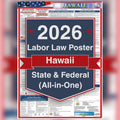 Hawaii labor law poster front view.