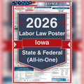 Iowa labor law poster front view.