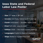 Iowa labor law poster specifications.