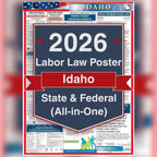 Idaho labor law poster front view.