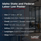 Idaho labor law poster specifications.
