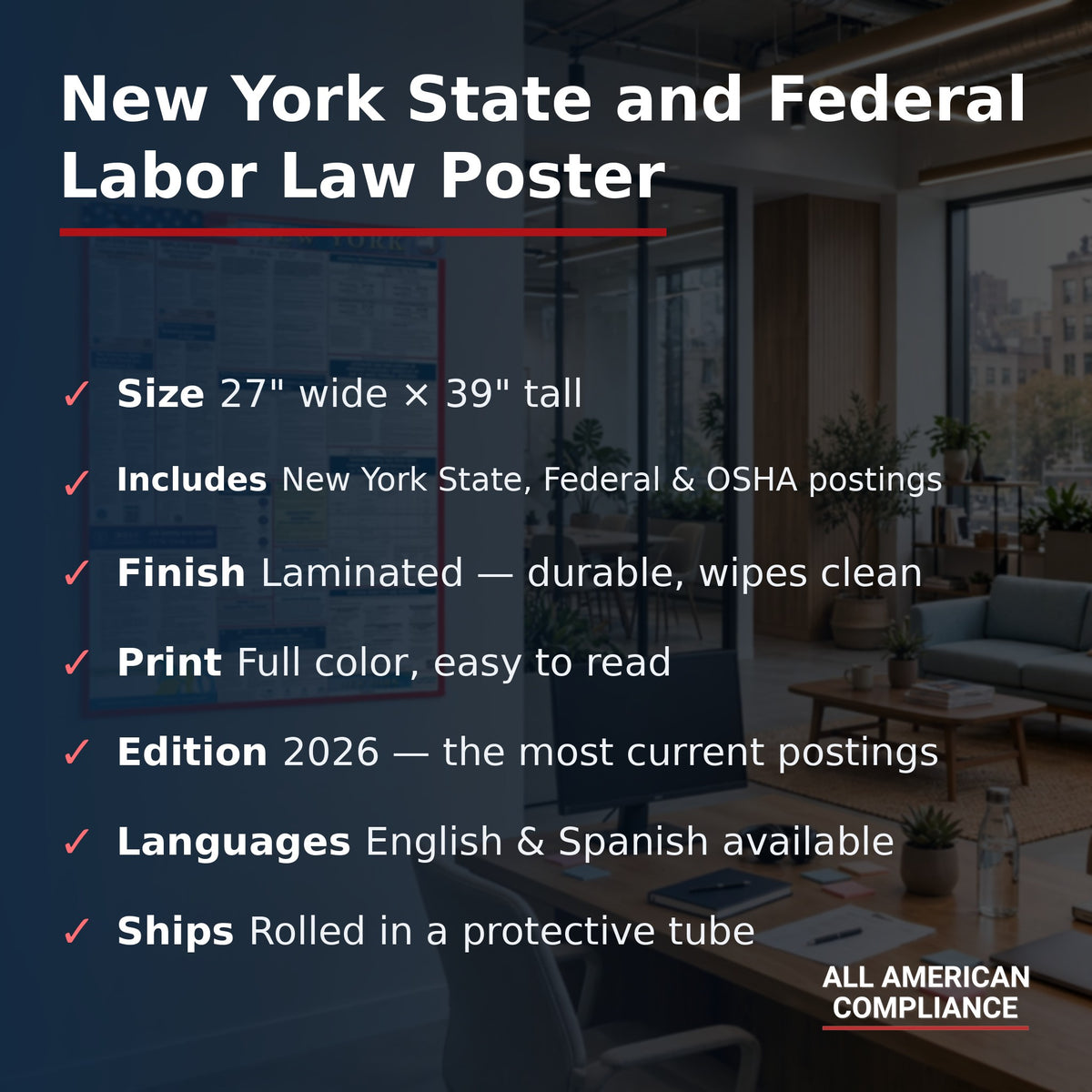 New York labor law poster specifications.