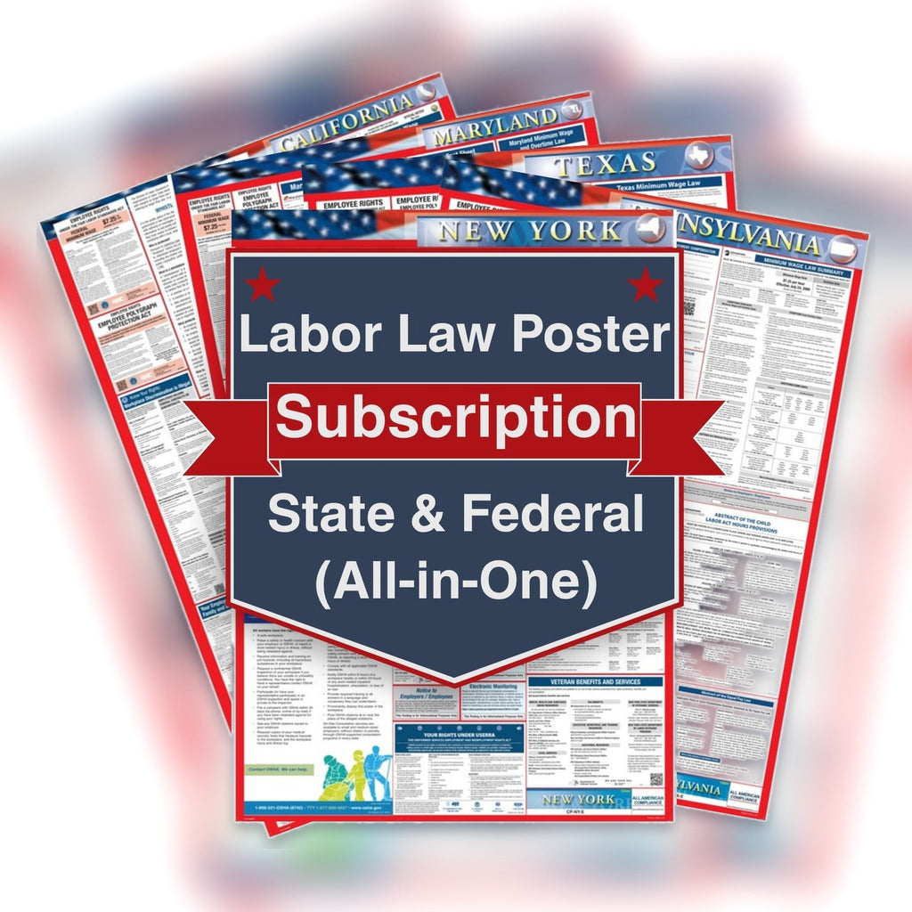 Annual Subscription - All-in-One labor law poster fan